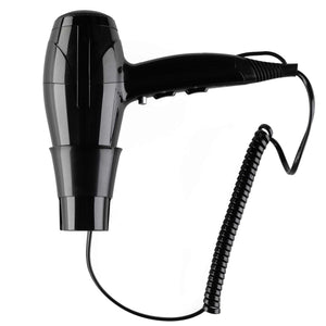 Northmace Avantgarde black hairdryer in bracket with coiled cable