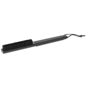 Bentley Comino black wooden clothes brush with leather handle