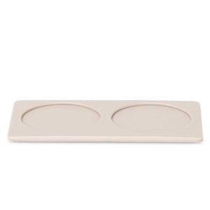 Bentley Cres natural leather coaster tray