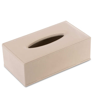 Bentley Kaba tissue box cover in natural leather