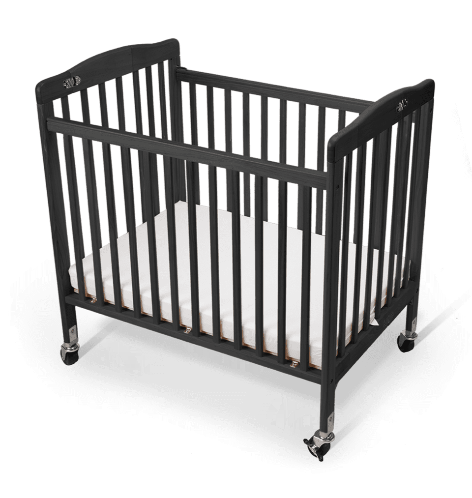 Bentley Limea foldable wooden cot in black