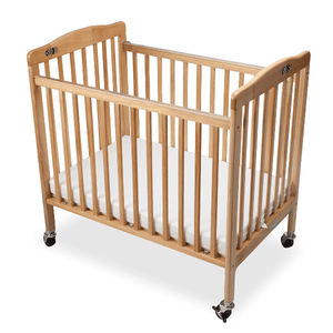 Bentley Limea Safe Foldable Wooden Baby Cot, Natural