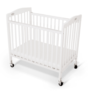 Bentley Limea foldable wooden cot in white