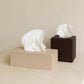 Bentley Manam PU Leather Cube Tissue Box Cover, Natural (Case of 10 1)