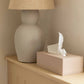 Hotel natural leather tissue box cover