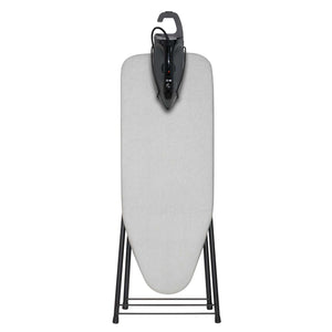 Corby Berkshire compact ironing centre light grey folded with steam iron