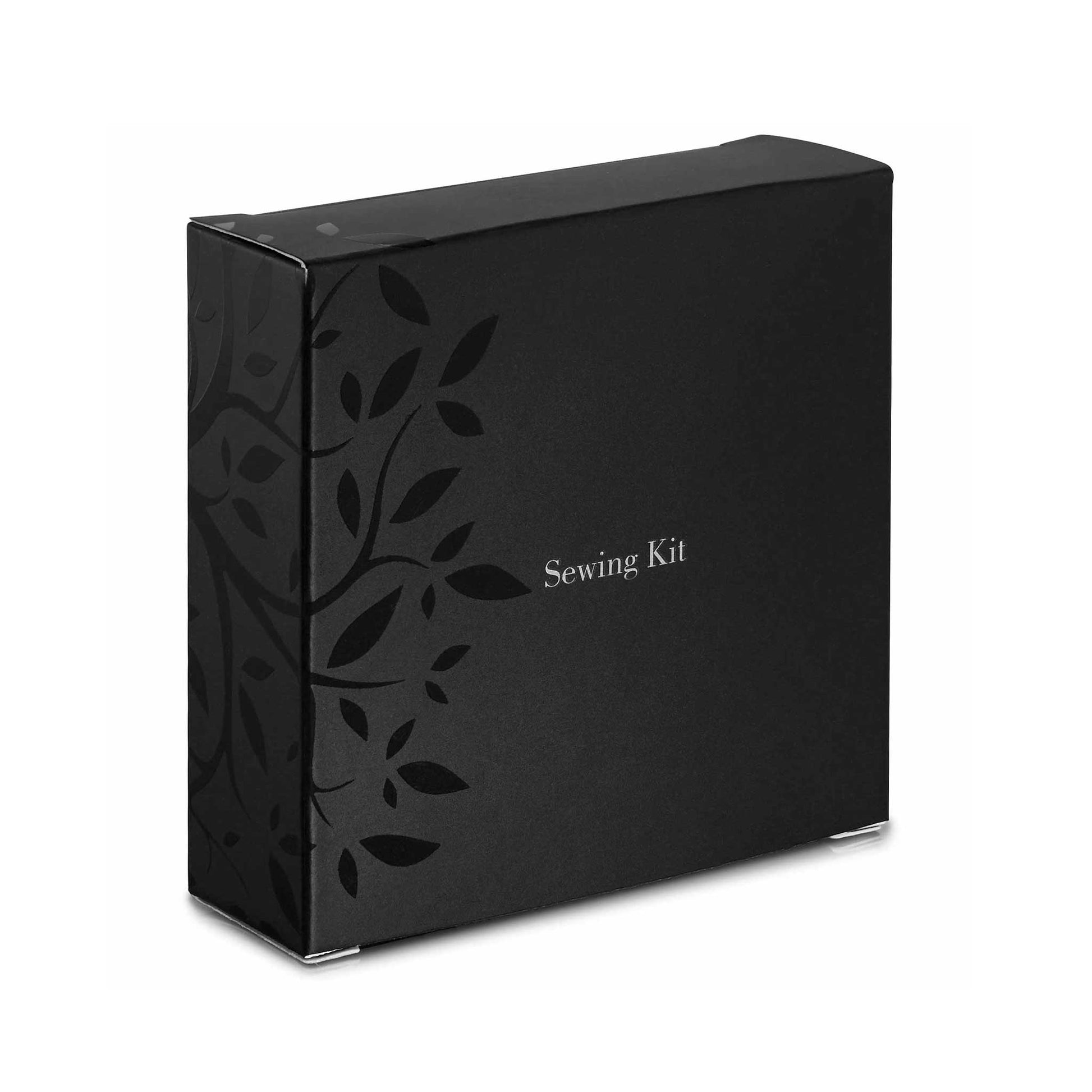 Black box sewing kit, hotel guest amenities