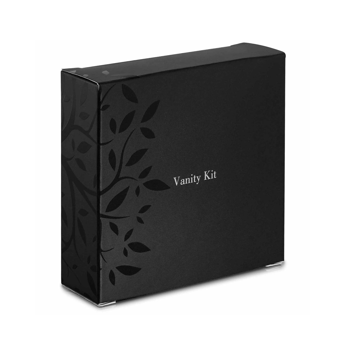 Black box hotel vanity kit, guest amenities