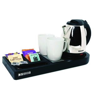 Corby Buckingham Standard Welcome Tray with Kettle, Black (Case of 6)
