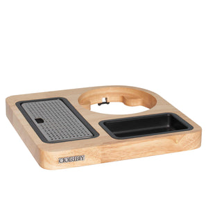 Corby Canterbury Compact Welcome Tray with Kettle, Light Wood (Case of 6)