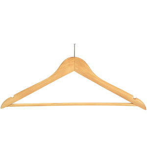 Corby Chelsea Guest Hangers with Security Pin, Beech Wood (Case of 100)