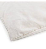 Cot duvet cover in white