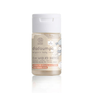 Dadaumpa baby wash and shampoo in 30ml bottle