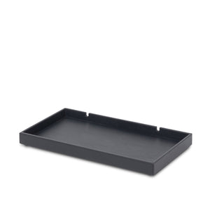 Bentley Etna rectangular welcome tray in black leather