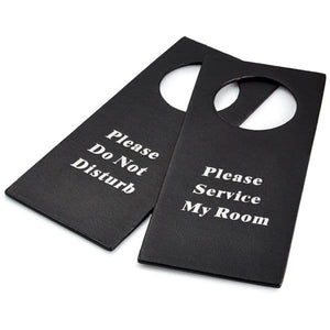 Faux Leather Do Not Disturb DND Signs (Case of 10)
