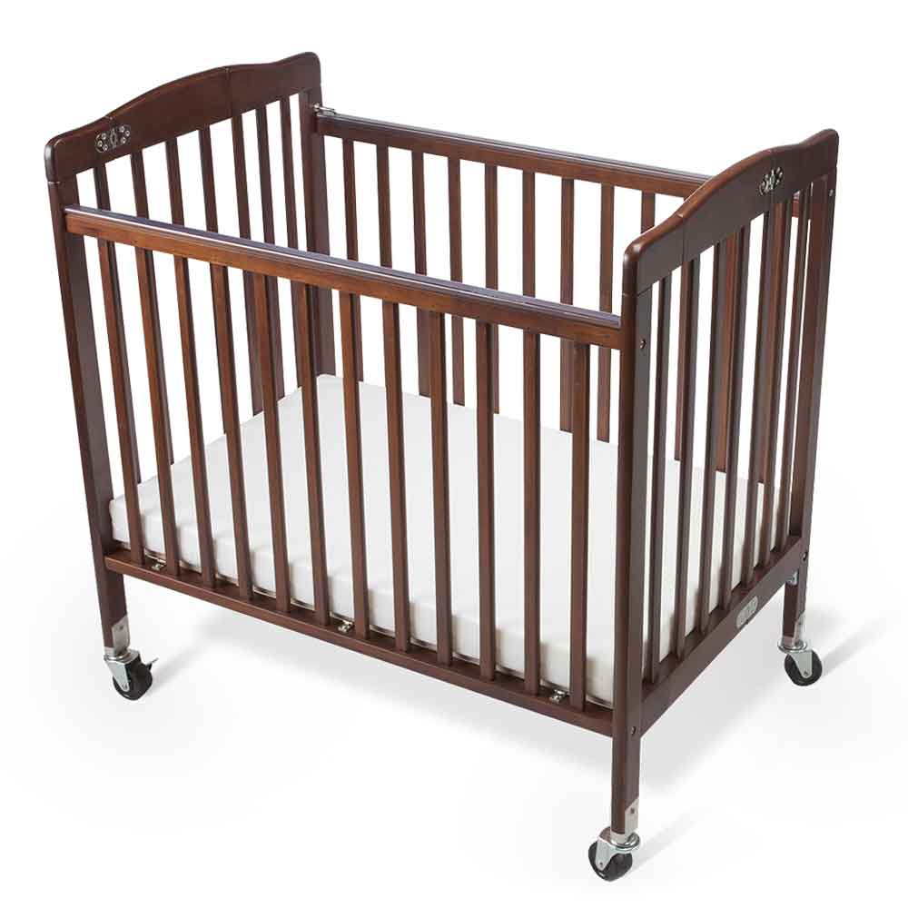 Hotel bedroom baby cots collection featuring a Bentley Europe folding cot