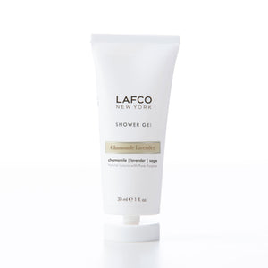 Lafco New York chamomile lavender shower gel in 30ml tube