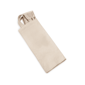 Natural canvas plain newspaper bag with handles