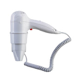 Northmace Classic hairdryer in white with holder and coiled cable