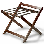 Bentley Sienna mahogany wooden luggage rack with backrest