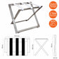 Roootz stainless steel compact hotel luggage rack dimensions