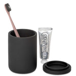 Bentley Toba black amenity jar with dental kit
