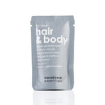 TravelCare Essentials shower gel and shampoo in 20ml doypack