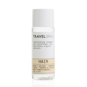 TravelCare shampoo in miniature 30ml bottle