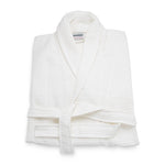 White waffle hotel bathrobe