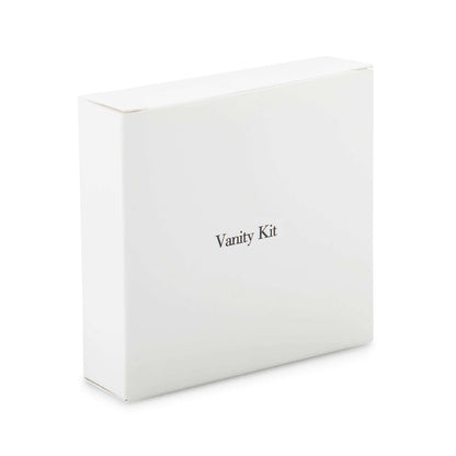 White box vanity kit, hotel guest amenities