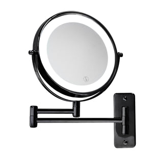 Corby Winchester Wall-Mounted Illuminated Mirror, Black Chrome (Case of 12)