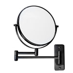 Corby Winchester wall mounted mirror in black chrome