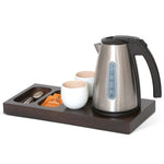 Bentley Xanthic small mahogany welcome tray with kettle