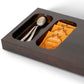 Bentley Xanthic Small Wooden Welcome Tray, Dark Mahogany (Case of 6)