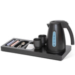Bentley Xanthic standard matt black welcome tray with kettle