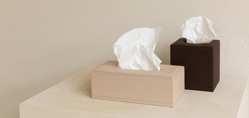 Tissue box covers for hospitality and offices