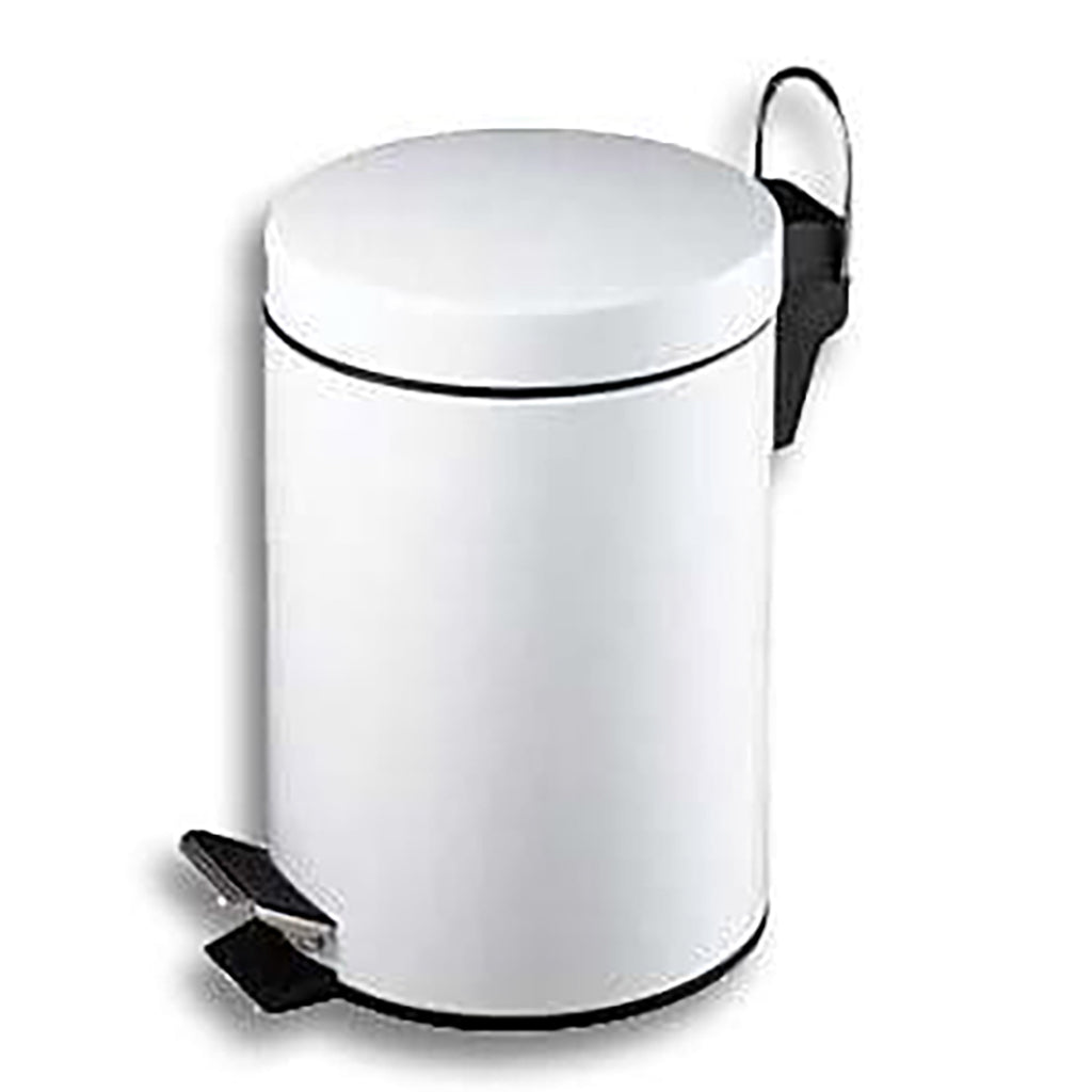 3 Litre Essentials Pedal Bins, White