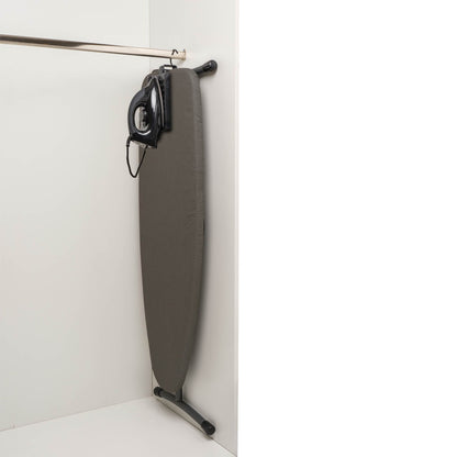 Bentley Indigo full-size hotel ironing centre hanging in wardrobe with dry iron