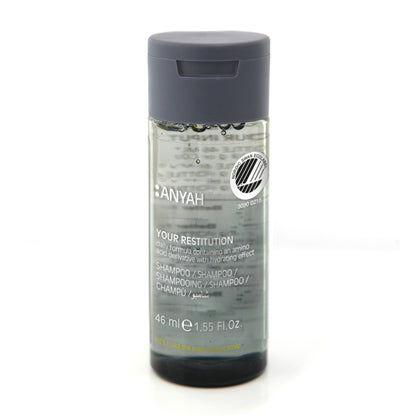 Anyah shampoo in miniature 46ml bottle