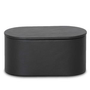 Bentley Bahia leather amenity box in black with lid on