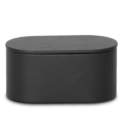 Bentley Bahia leather amenity box in black with lid on