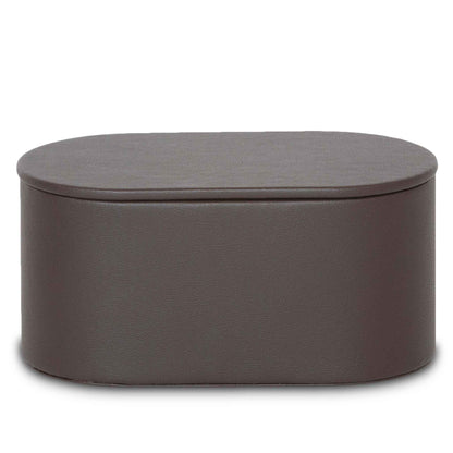 Bentley Bahia brown leather amenity box with lid on