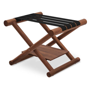Bentley Bari Luggage Rack - Walnut