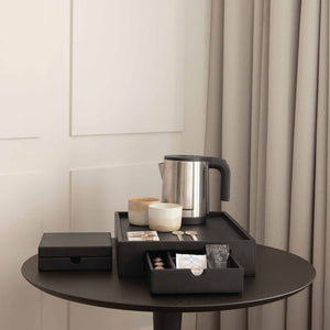 Bentley black Stromboli lifestyle image with drawer open in hospitality setting