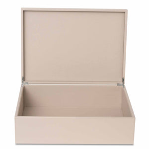 Bentley Capri natural PU leather laundry box open