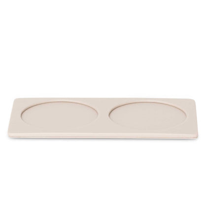 Bentley Cres natural leather coaster tray