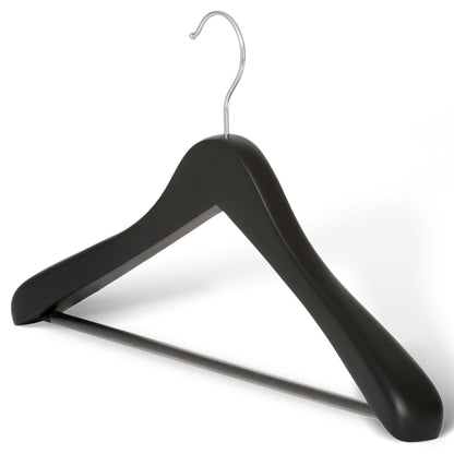 Bentley Edward Suit Hangers, Black Wood (Case of 24)