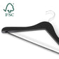Bentley Edward Suit Hangers, Black Wood (Case of 24)