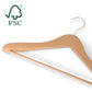 Bentley Edward Suit Hangers, Natural Wood (Case of 24)