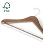Bentley Edward Suit Hangers, Walnut (Case of 24)